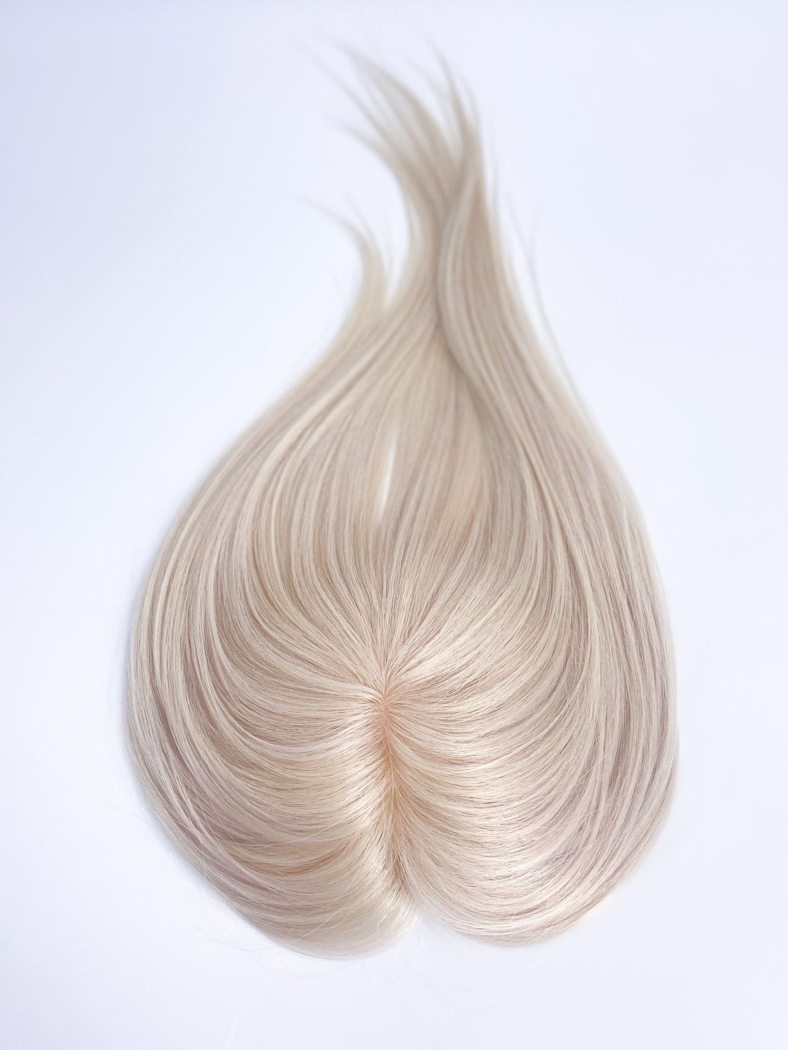 White Blonde Silk Topper 5x5 - 12 inches - withlovebeautycollective